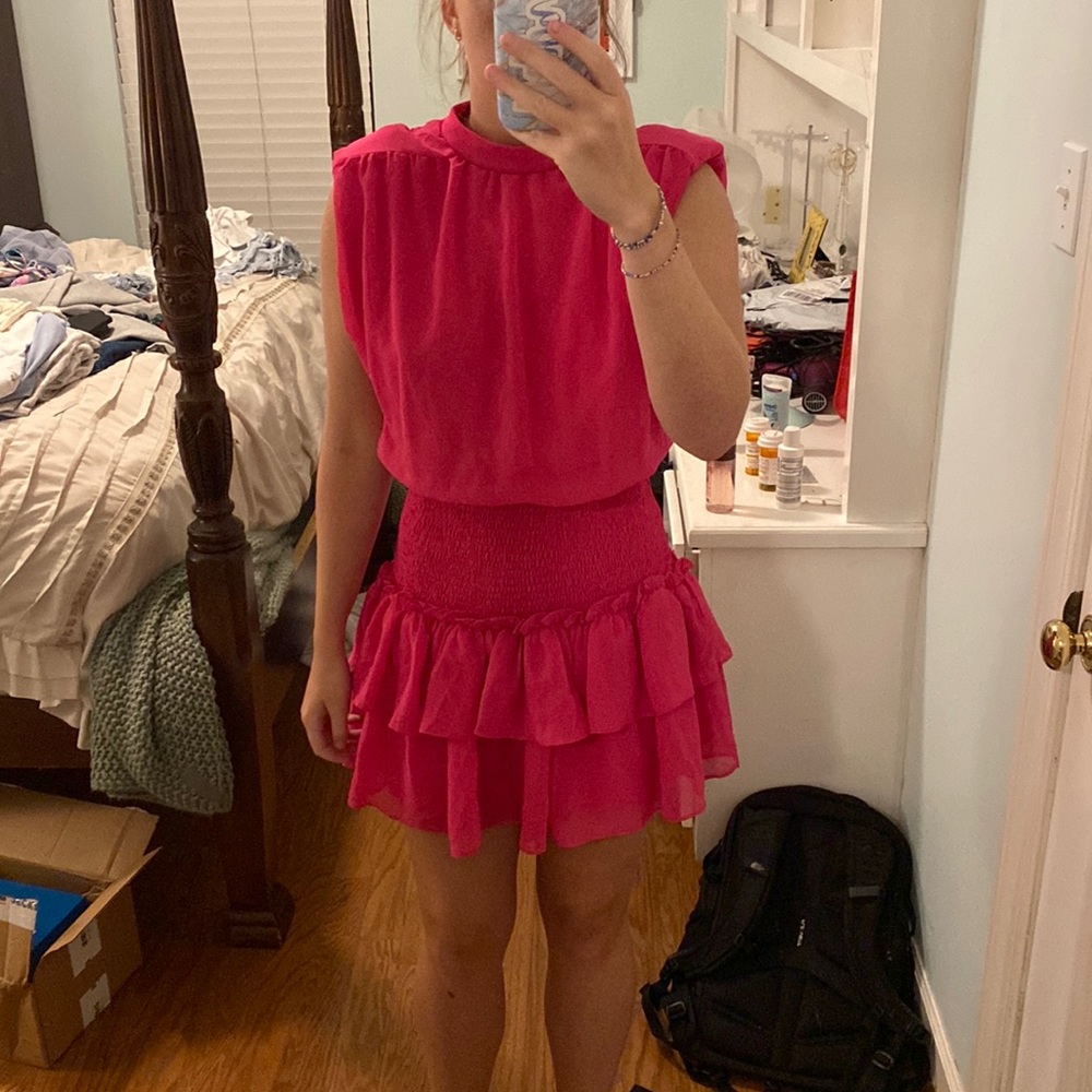Hot pink dress